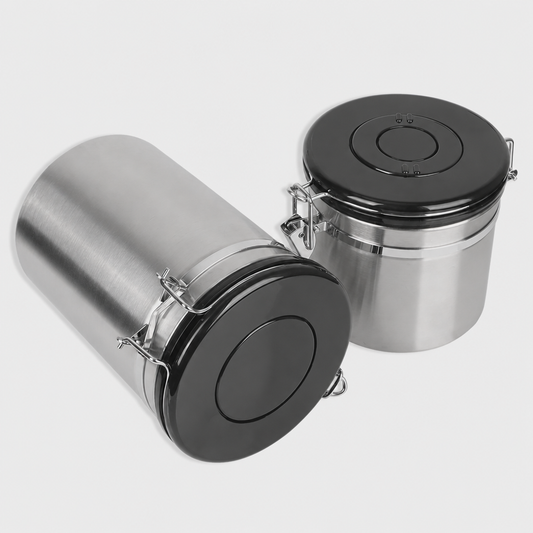 Stainless Steel Coffee Canister with CO2 Valve