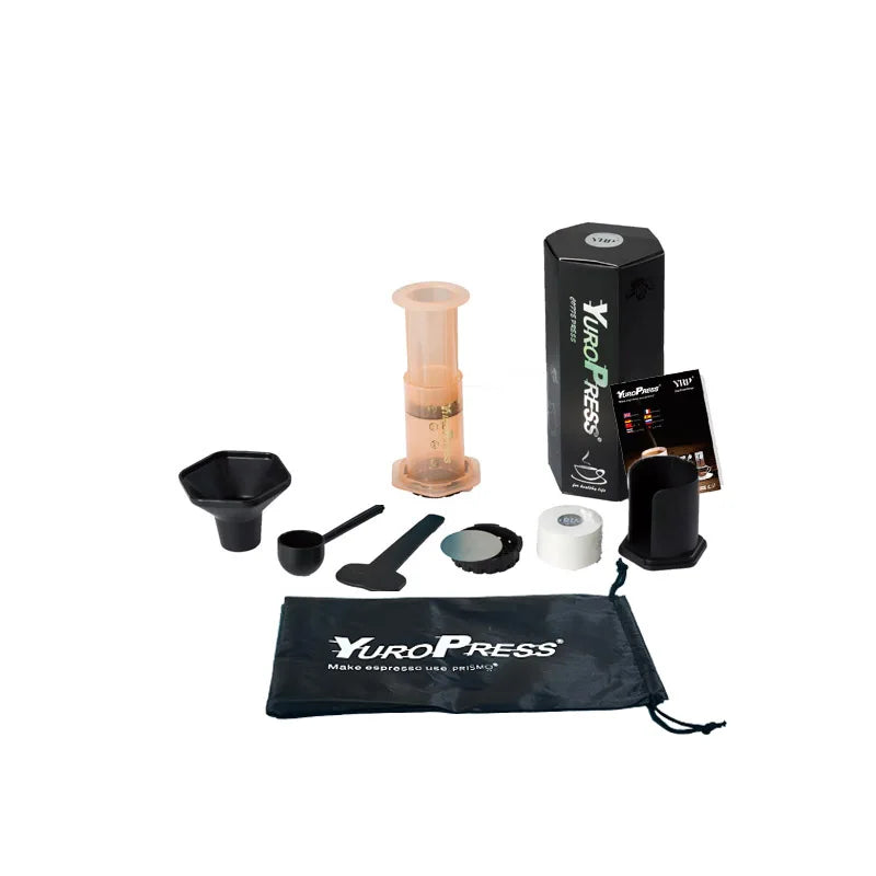 Ridgebrew Manual Piston Coffee Press stainless steel body with pressure valve detail and campfire-safe construction