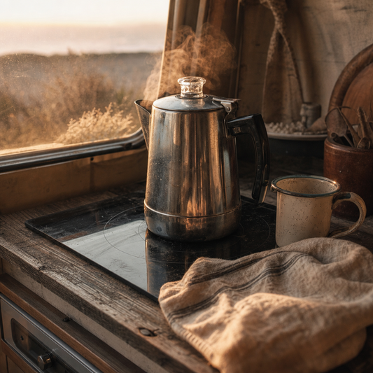 Can You Use a Camp Percolator on an Induction Cooktop in a Camper Van?