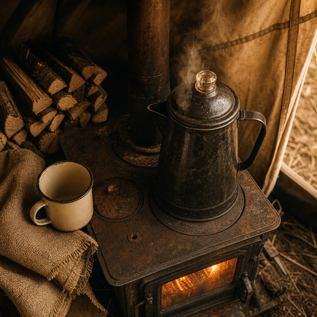 Can You Brew Camp Coffee in a Hot Tent on a Wood Stove Without Steaming the Canvas?