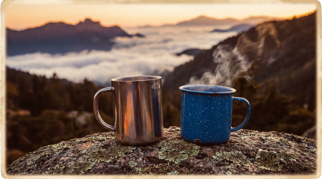 Stainless Steel vs. Enamel Camp Mugs: The Definitive Comparison