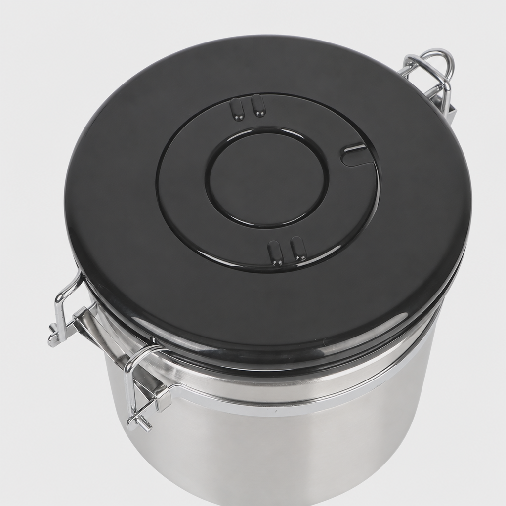 Stainless Steel Coffee Canister with CO2 Valve