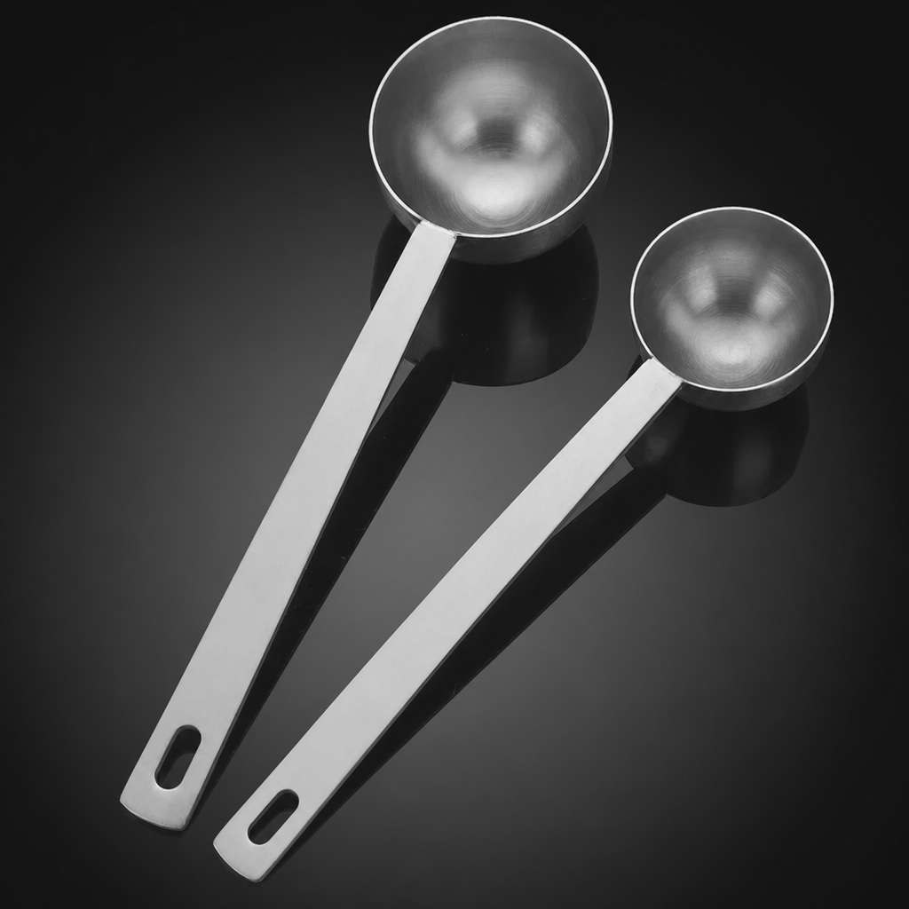 Long-Handle Stainless Coffee Scoop, 15 ml