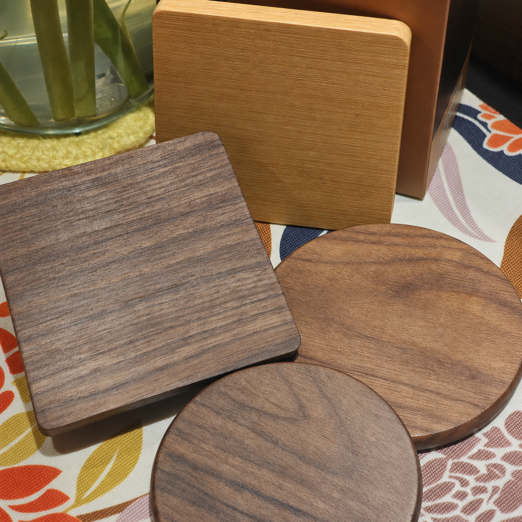 Solid Walnut Coffee Coaster
