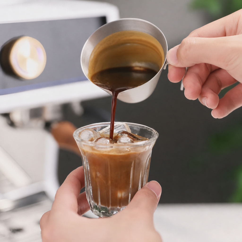 Stainless Steel Espresso Shot Cup, 100 ml with Scale