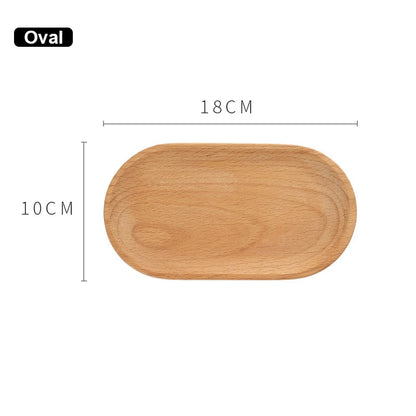 Walnut Wooden Serving Tray, 18 × 10 cm