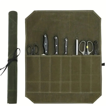 Waxed Canvas Coffee Tool Roll — view 1