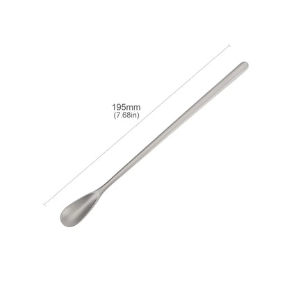 Titanium Long-Handle Stirring Spoon, Short (about 20 cm)