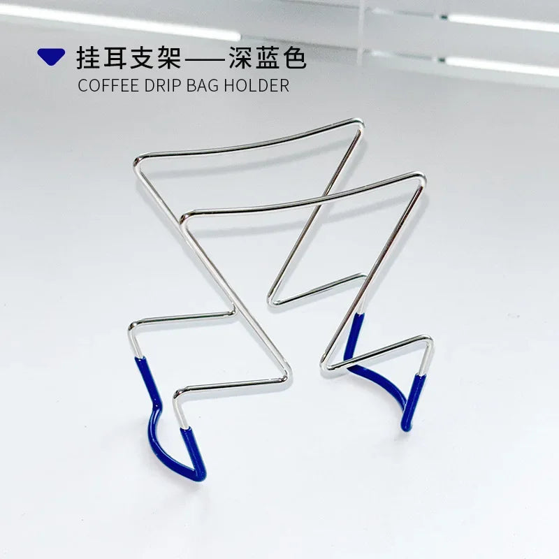 Stainless Steel Drip Bag Coffee Stand, Dark Blue