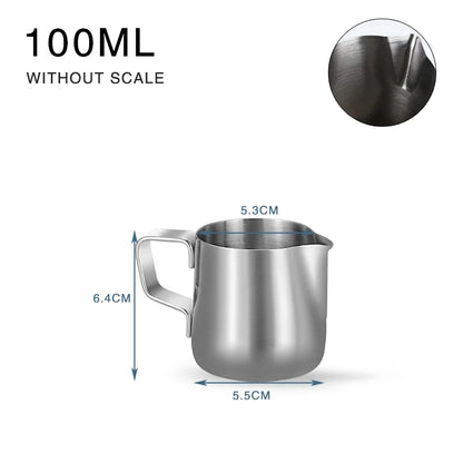 Stainless Steel Milk Frothing Pitcher, 100 ml