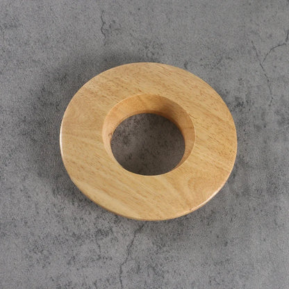 Wooden Pour-Over Dripper Stand Ring, Rubberwood