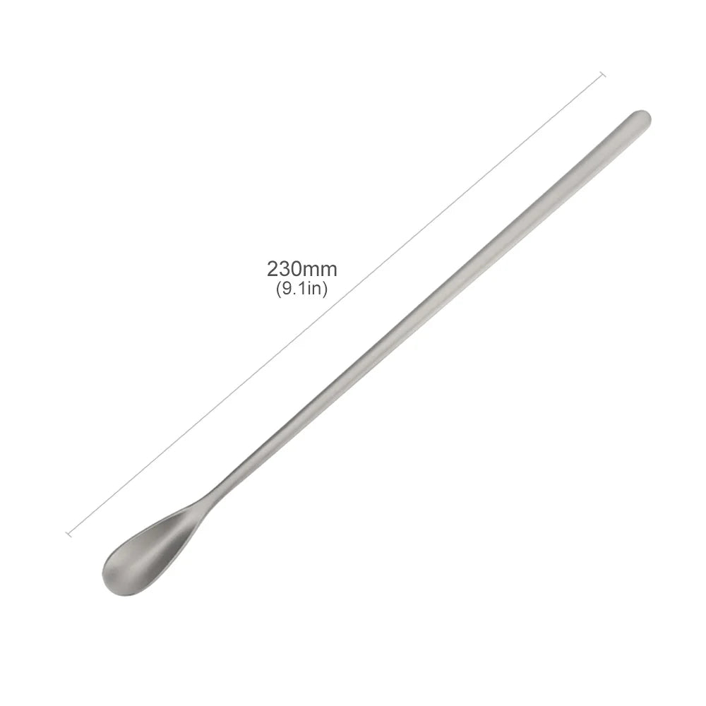 Titanium Long-Handle Stirring Spoon, Long (about 23 cm)