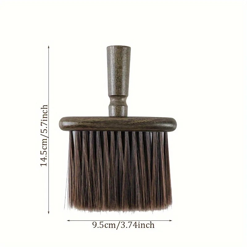 Walnut Wood Grinder Cleaning Brush bristles and wooden handle detail showing texture and construction