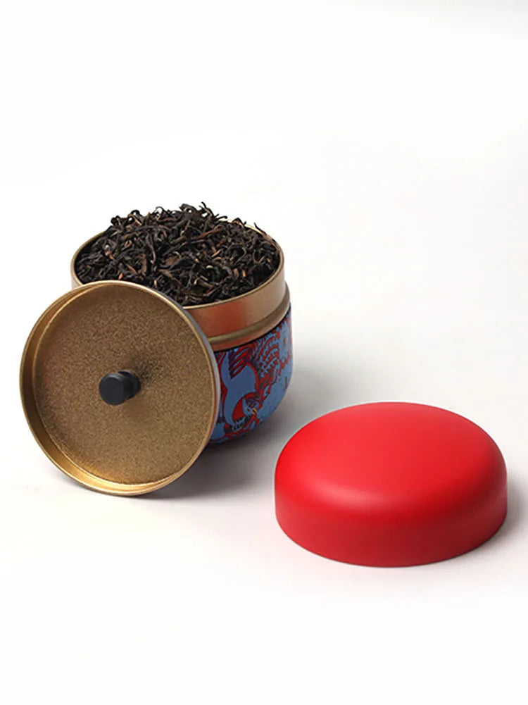 Vintage Airtight Coffee Tin with Double Lid