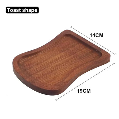 Walnut Wooden Serving Tray, 19 × 14 cm
