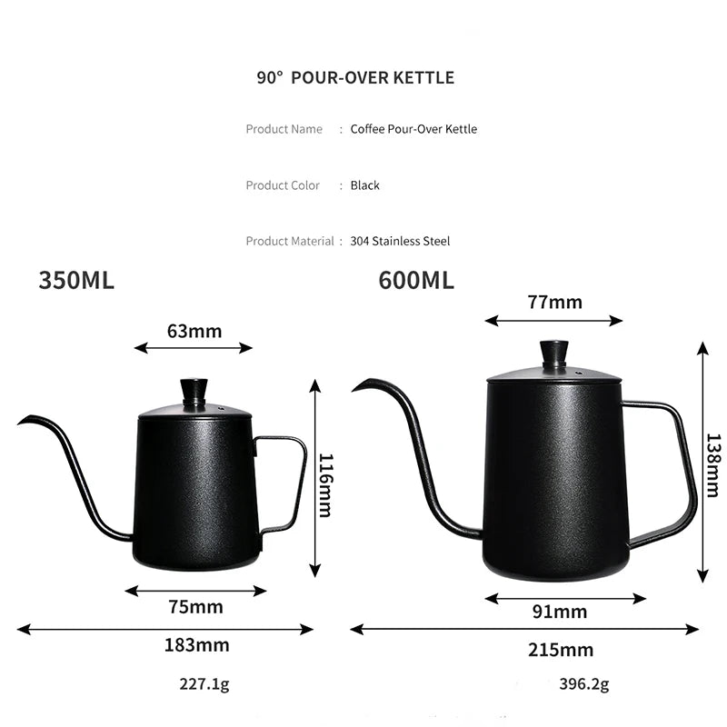 Stainless Gooseneck Kettle, 600 ml — view 2