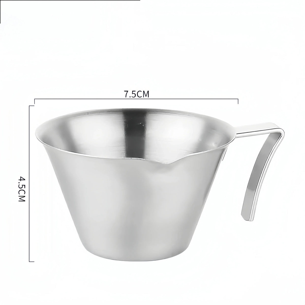 Stainless Steel Espresso Shot Cup, 100 ml with Scale, Stainless