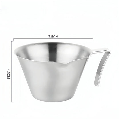 Stainless Steel Espresso Shot Cup, 100 ml with Scale, Stainless
